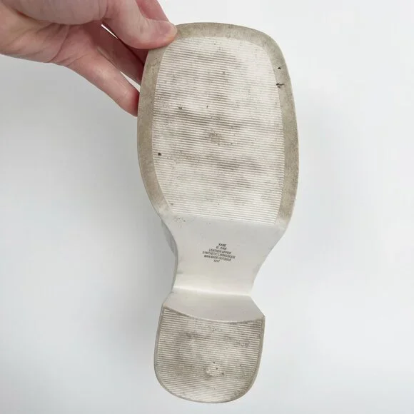 Steve Madden Kane Sandal Leather Platform High Heel Chunky Block 70s 1970s Disco - Picture 10 of 11